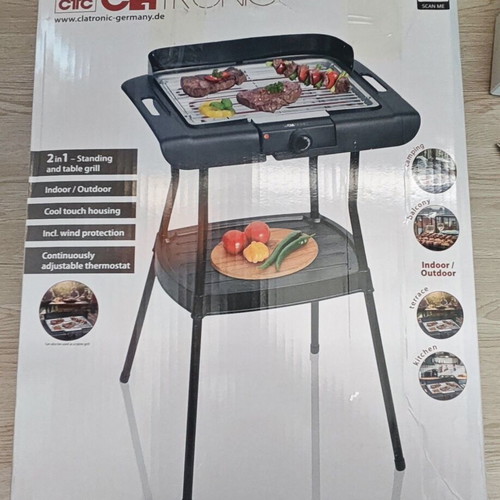 Clatronic Electric Standing Grill BQS 3842 2000W new