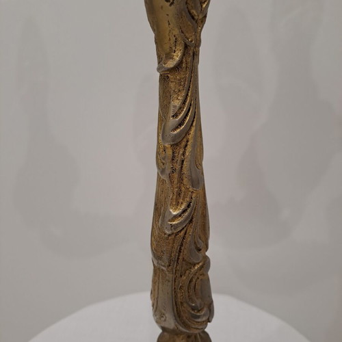 Bronze vintage table lamp used with three E14 bulbs