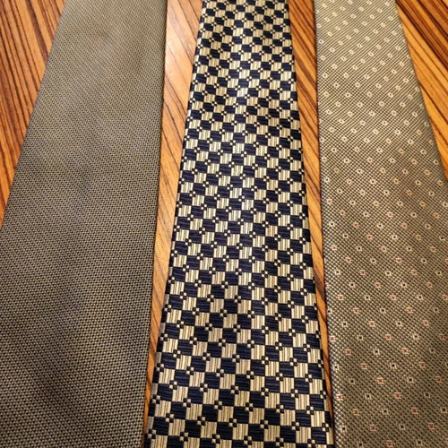 Set of 3 handmade 100% silk Fedolini ties like new