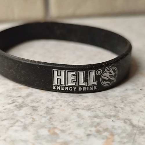 Hell rubber bracelet, black