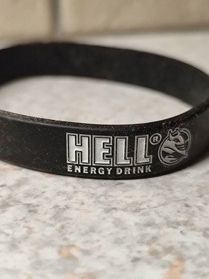 Hell rubber bracelet, black