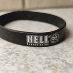 Hell rubber bracelet, black