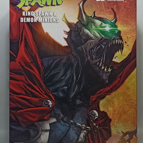 King Spawn 2023 figure with wings and demon minions, new