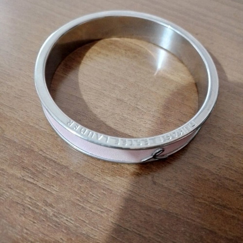 Estee Lauder x Dukas Pink Ribbon bracelet like new, pink