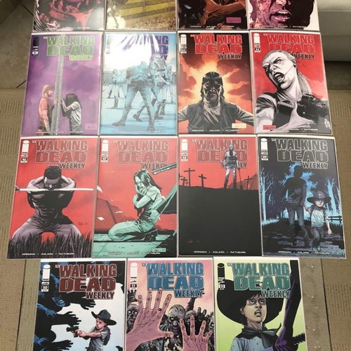 Walking Dead Weekly set of 47 comics like new