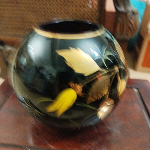 Glass vase used, height 13cm