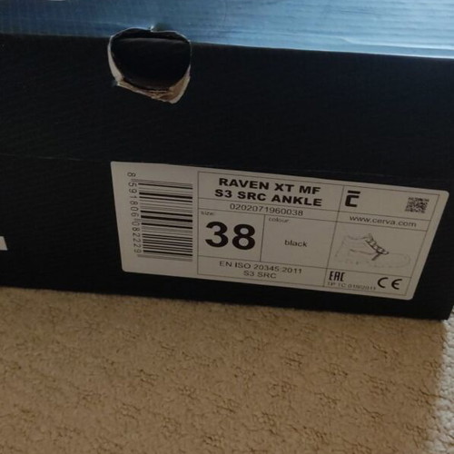 Cerva women's work boots new size 38 black