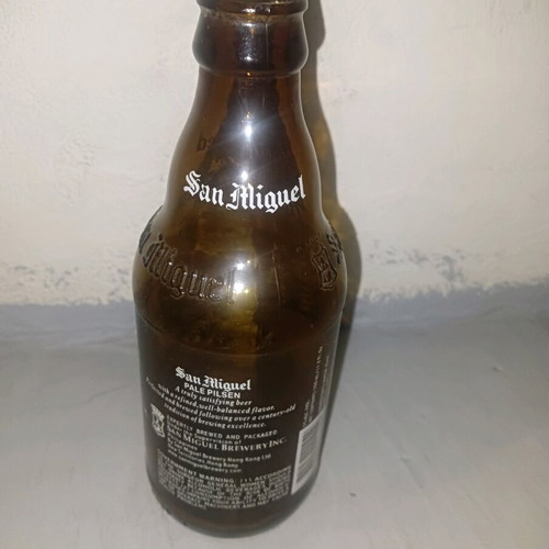 San Miguel Pale Pilsen vintage glass bottle like new, Philippines