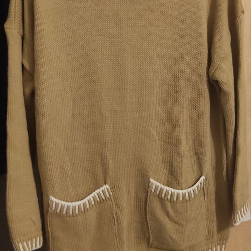 Sweater and pants set like new, white and beige