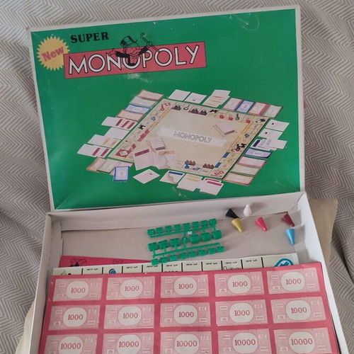 Vintage Greek Super Monopoly board game, new condition