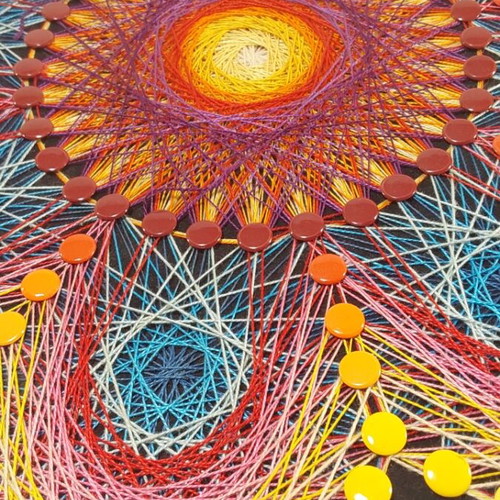 String Art Wall Decor Mandala 35x35 made to order