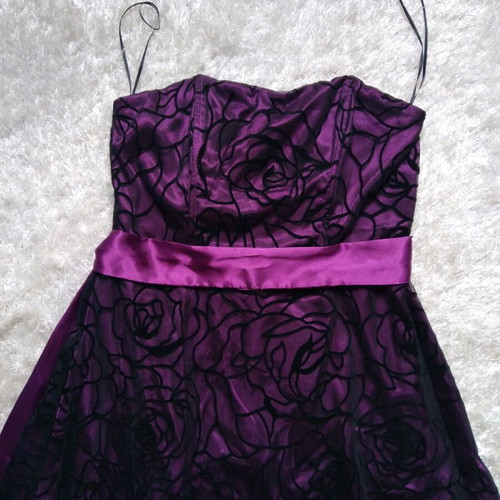Bonprix evening dress L like new, black and purple