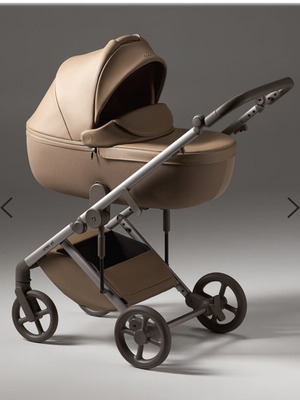 Anex multifunctional stroller 2-in-1, beige leather