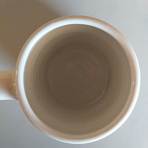 Vintage cup and bowl set used, folk art