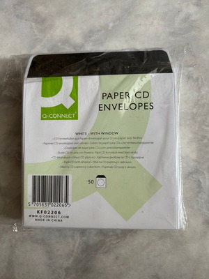 CD cases new, pack of 50, paper