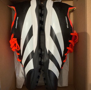 Adidas Predator League Ποδοσφαιρικά Παπούτσια με Σχάρα Core Black Cloud White Solar Red No 45 1/3