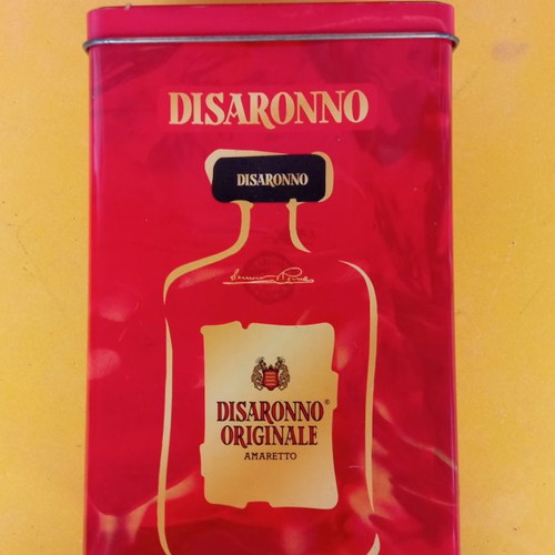 Disaronno metal box used 24x15x9 cm