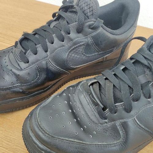 Nike Air Force used black athletic shoes size 42