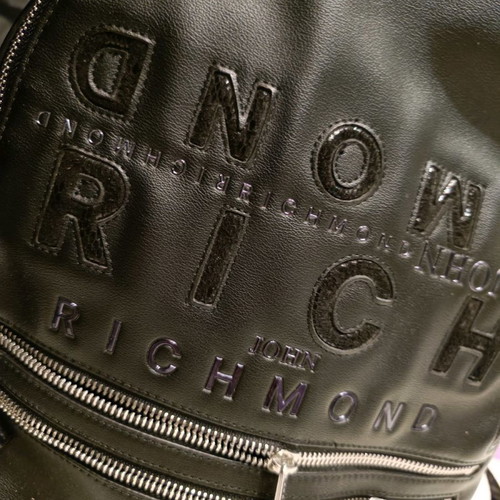 John Richmond backpack large used, black