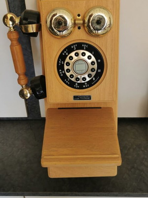 Wooden vintage wall telephone Siecle new