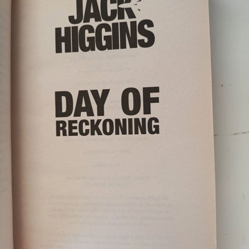 Day of Reckoning book by Jack Higgins