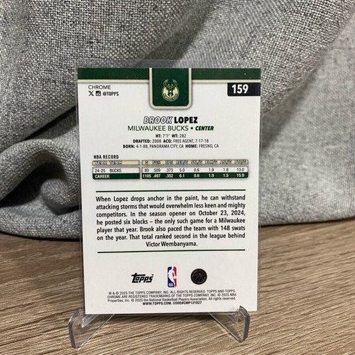 Brook Lopez Basketball Card in Excellent Condition