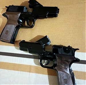 Παιχνίδια παιδικά όπλα πιστόλια 2 τεμάχια μεταλλικά MADE ITALY.