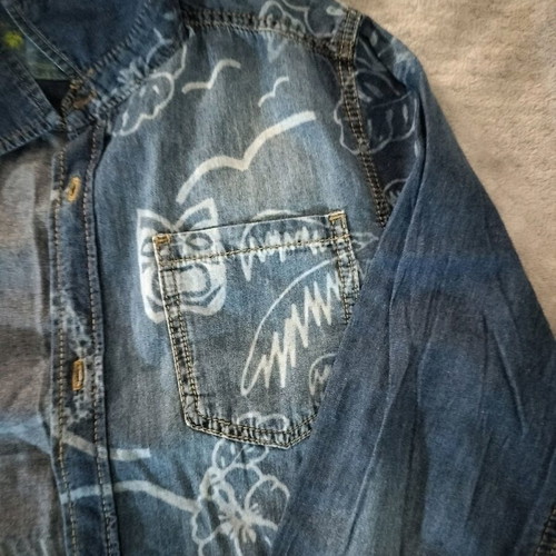 Vintage Denim Zara Kids Shirt like new with Surf Vibes