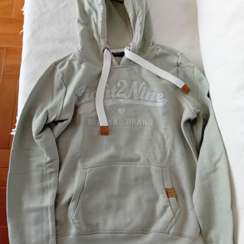 Eight 2 Nine women's hoodie pastel khaki medium like new