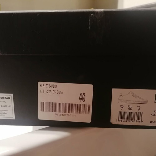 Karl Lagerfeld sneakers like new, size 40, white leather