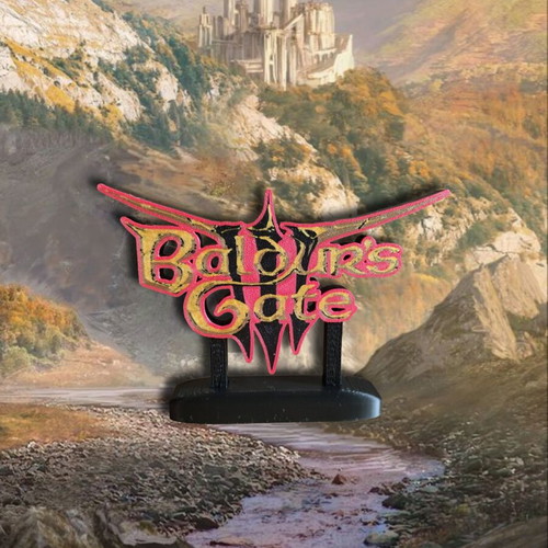 Baldur's Gate 3 3d printed decorative item new for desk or bookshelf