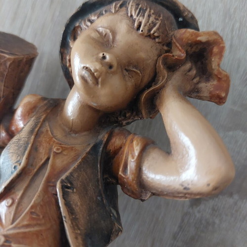 Decorative figurine 22 cm like new, rustic vintage style