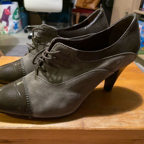 Claudia Mare ankle boots like new, green, size 40