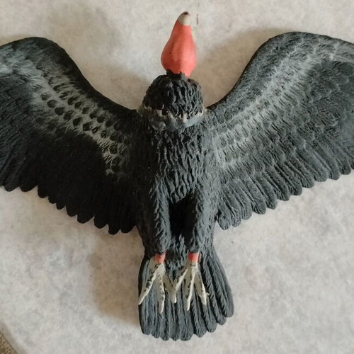 Set of 4 used wild rubber birds for sensory play