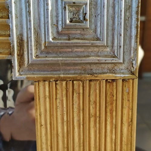 Florence mirror with gold and silver leaf new 70x120 cm