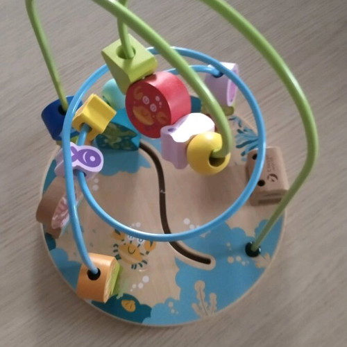 Ocean Beads Coaster baby toy like new, fine motor skills