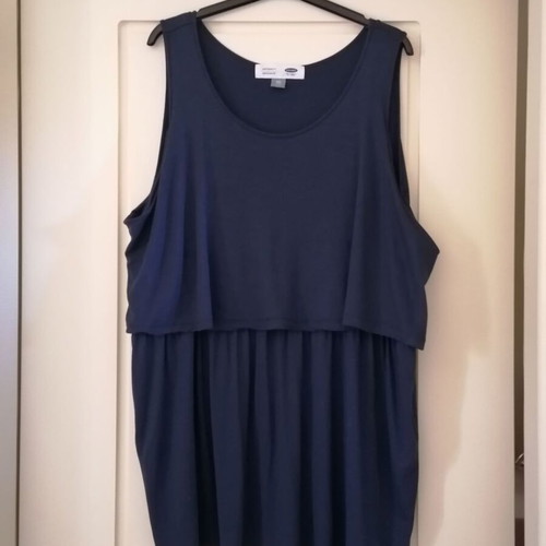 Old Navy Maternity Nursing Shirt dark blue XXL like new, viscose