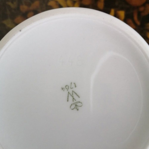 Wallendorf Crown 1764 porcelain container used