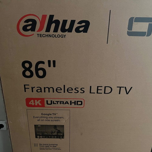Dahua 86" 4K UHD Google TV Frameless LED TV new