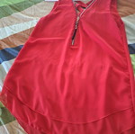 Women's blouse used, red, size M