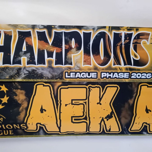 AEK Champions League 2026-2027 double-sided scarf