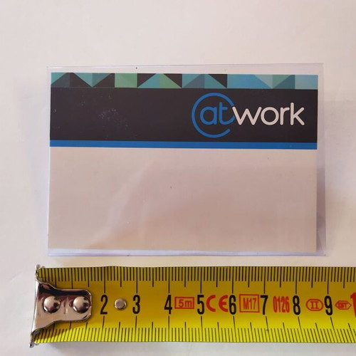 Conference badge new, pack of 20 pieces 9x6cm