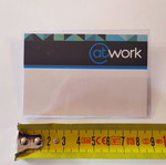 Conference badge new, pack of 20 pieces 9x6cm