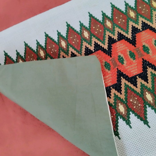 Hand-embroidered vintage pillowcase new, 45x39 cm