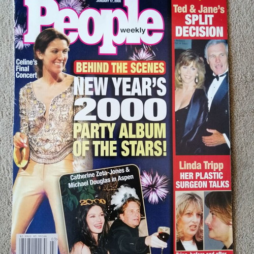 Celine Dion magazine scrap from People 2000 used with wear