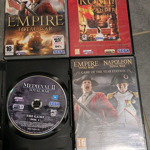 Total War PC DVD games like new with bonus Medieval