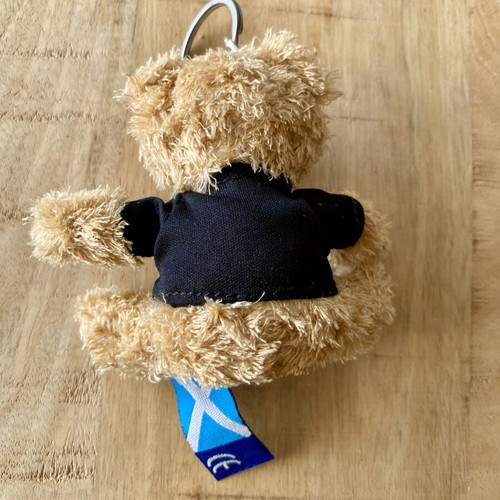 Plush Teddy Bear Keychain I Love Scotland New