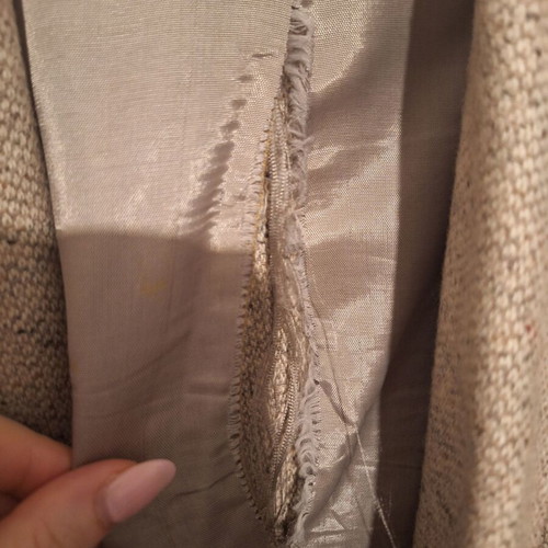 Double-Breasted Jacket Size 40 Like New, Beige