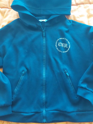 Mayoral sports jacket for girl 10 years old used, black, size 140 cm