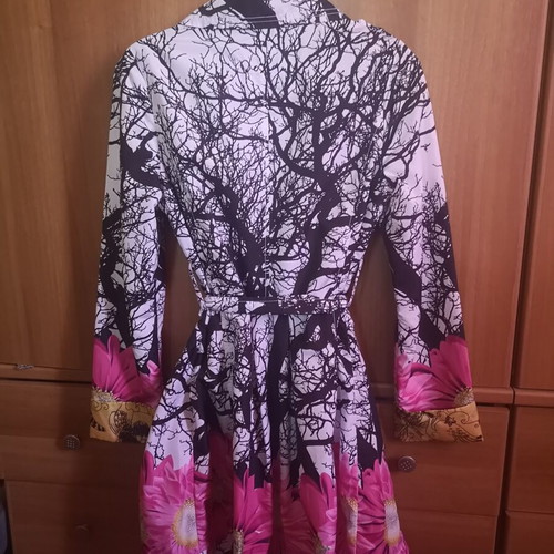Desigual Vintage Floral Trench Coat, size 40, new with tags